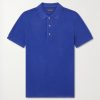 Slim-Fit Lyocell and Cotton-Blend Piqué Polo Shirt Slim-Fit Lyocell and Cotton-Blend Piqué Polo Shirt