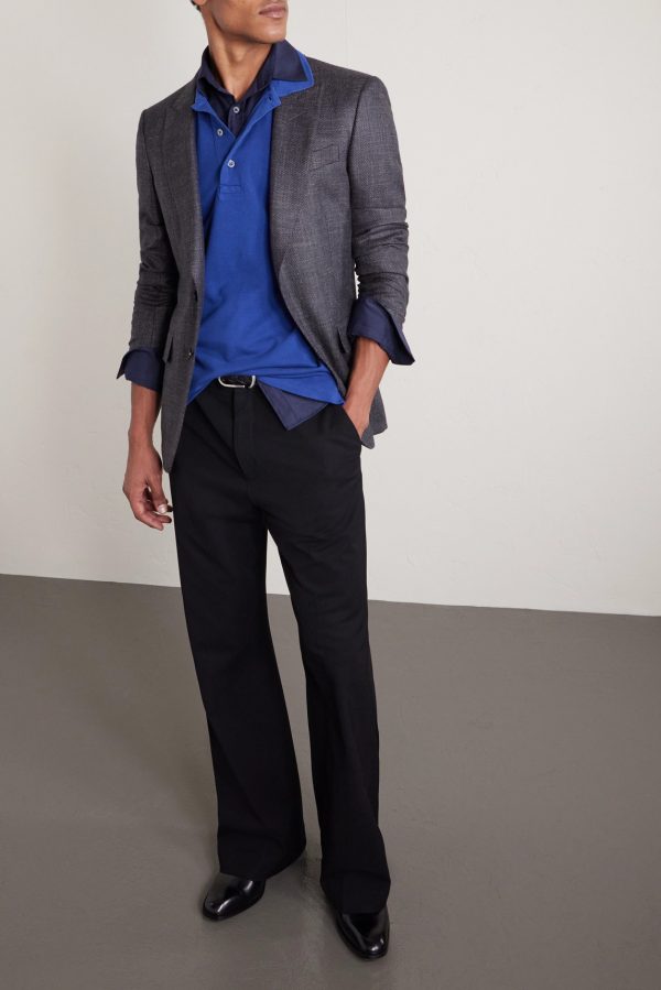 Slim-Fit Lyocell and Cotton-Blend Piqué Polo Shirt - OU Slim-Fit Lyocell and Cotton-Blend Piqué Polo Shirt - OU
