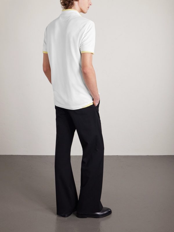 Slim-Fit Lyocell and Cotton-Blend Piqué Polo Shirt - BK