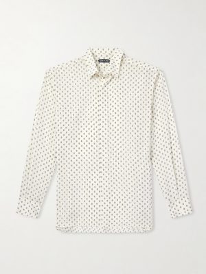 Paisley-Print Silk Crepe de Chine Shirt Paisley-Print Silk Crepe de Chine Shirt