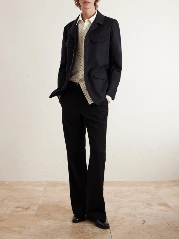 Paisley-Print Silk Crepe de Chine Shirt - OU Paisley-Print Silk Crepe de Chine Shirt - OU