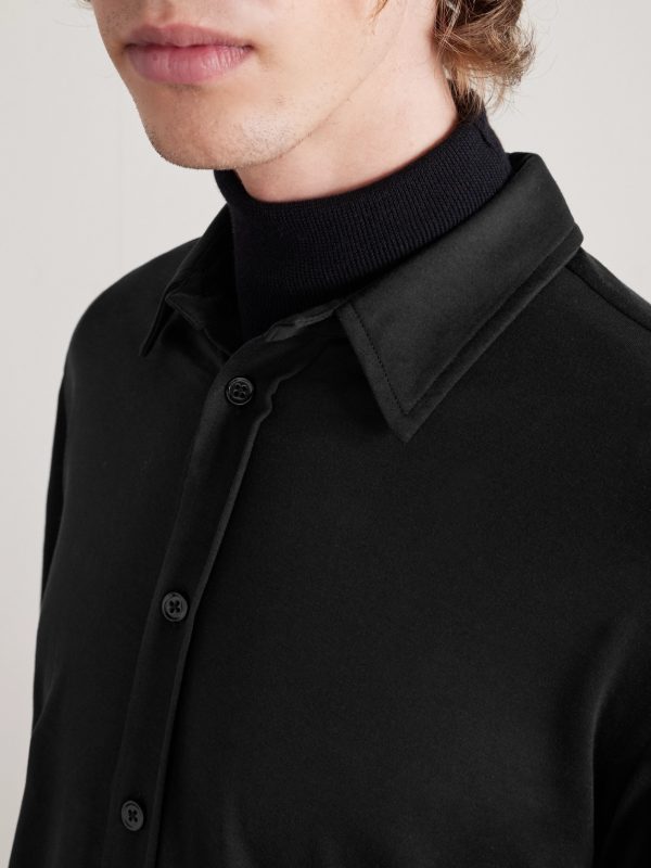 Silk and Cotton-Blend Jersey Shirt - CU Silk and Cotton-Blend Jersey Shirt - CU