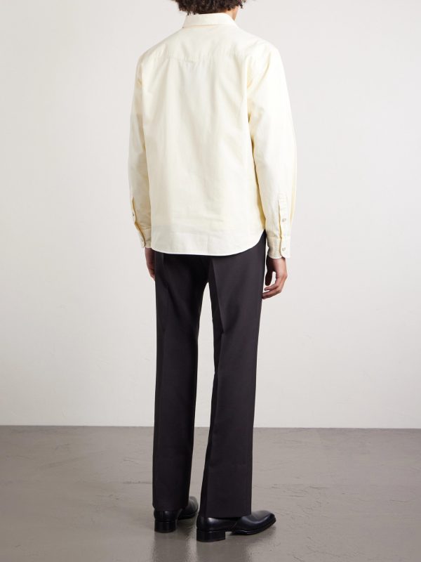 Garment-Dyed Denim Shirt - BK Garment-Dyed Denim Shirt - BK