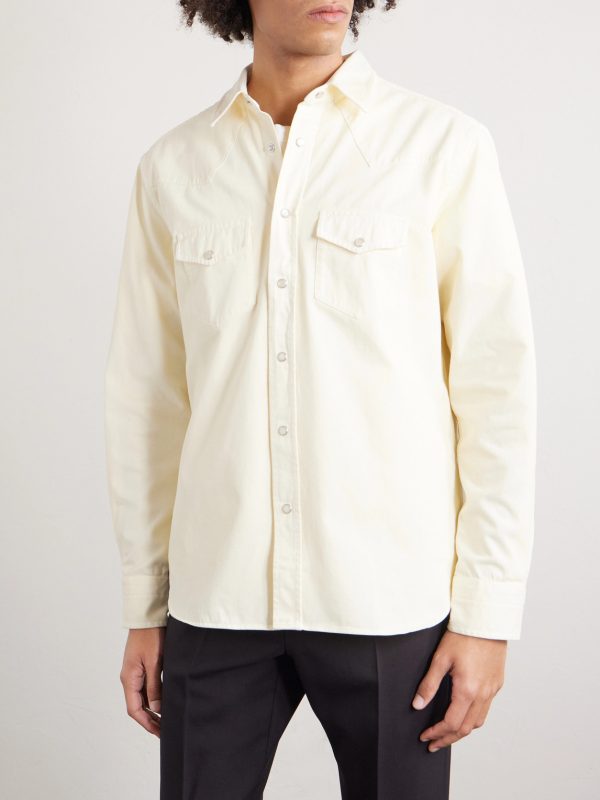Garment-Dyed Denim Shirt - FR Garment-Dyed Denim Shirt - FR