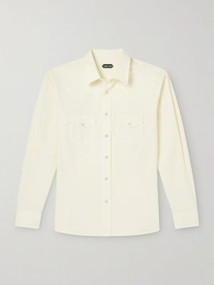 Garment-Dyed Denim Shirt