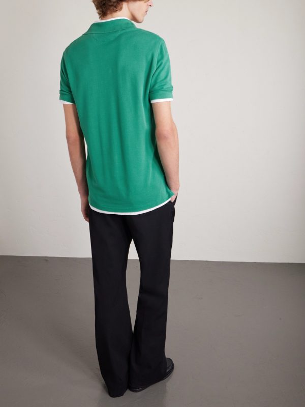 Slim-Fit Lyocell and Cotton-Blend Piqué Polo Shirt - BK Slim-Fit Lyocell and Cotton-Blend Piqué Polo Shirt - BK