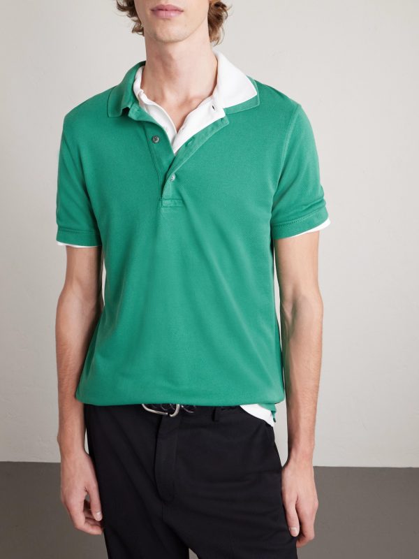 Slim-Fit Lyocell and Cotton-Blend Piqué Polo Shirt - FR Slim-Fit Lyocell and Cotton-Blend Piqué Polo Shirt - FR