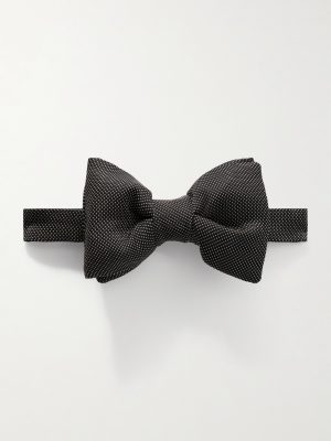 Pre-Tied Polka-Dot Silk-Satin Bow Tie Pre-Tied Polka-Dot Silk-Satin Bow Tie