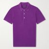 Slim-Fit Lyocell and Cotton-Blend Piqué Polo Shirt