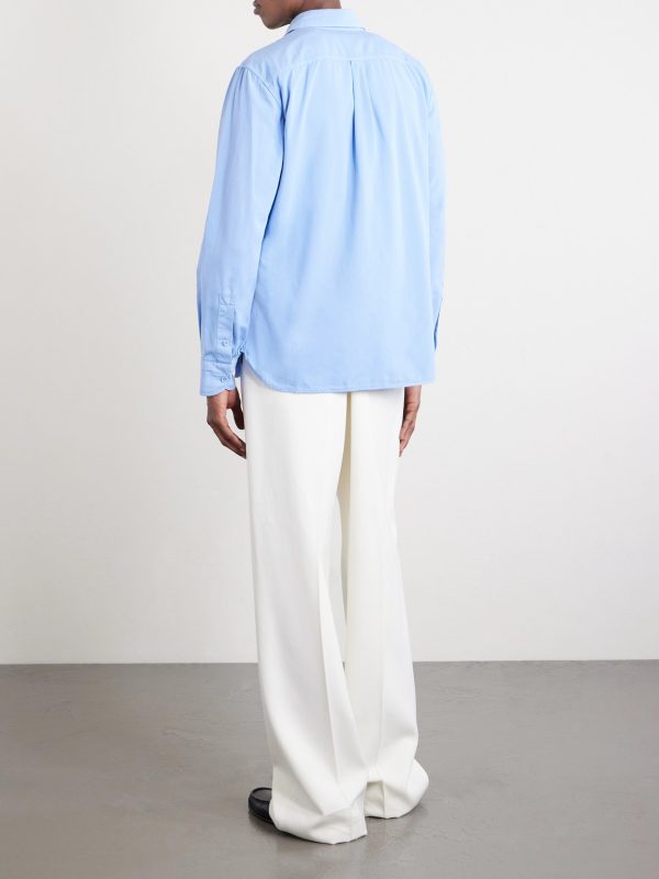 Cotton and Silk-Blend Shirt - BK Cotton and Silk-Blend Shirt - BK