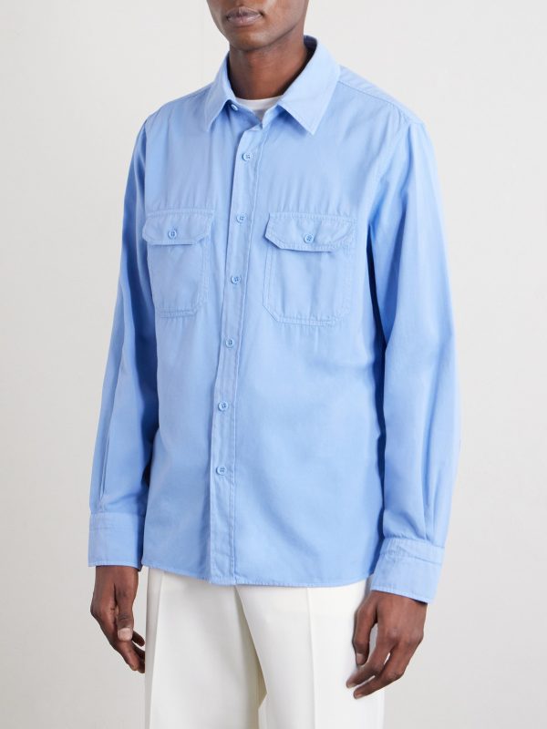 Cotton and Silk-Blend Shirt - FR Cotton and Silk-Blend Shirt - FR