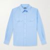 Cotton and Silk-Blend Shirt Cotton and Silk-Blend Shirt