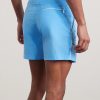 Straight-Leg Mid-Length Piped Swim Shorts - BK Straight-Leg Mid-Length Piped Swim Shorts - BK