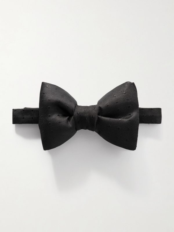Pre-Tied Polka-Dot Silk-Twill Bow-Tie Pre-Tied Polka-Dot Silk-Twill Bow-Tie