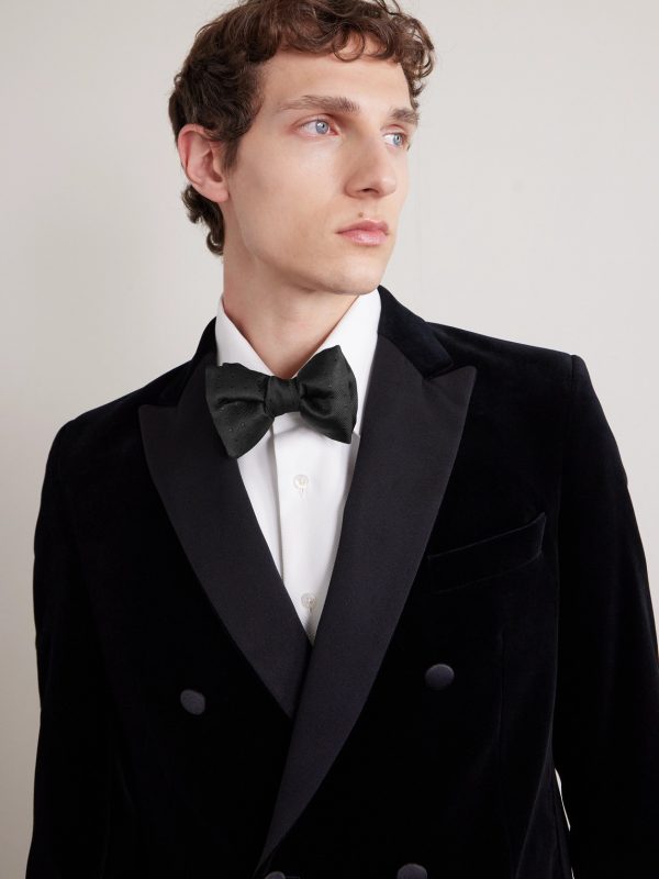 Pre-Tied Polka-Dot Silk-Twill Bow-Tie - OU Pre-Tied Polka-Dot Silk-Twill Bow-Tie - OU