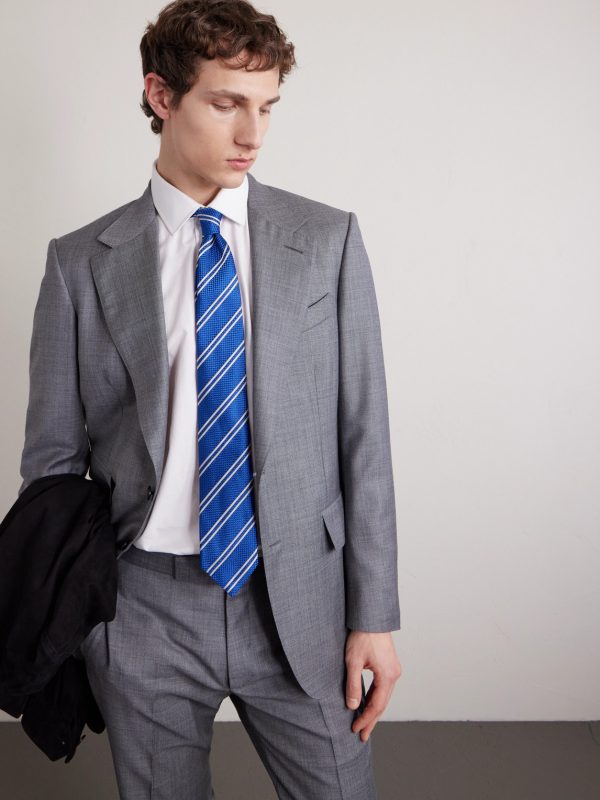 8cm Striped Silk-Jacquard Tie - FR