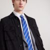 8cm Striped Silk-Jacquard Tie - OU