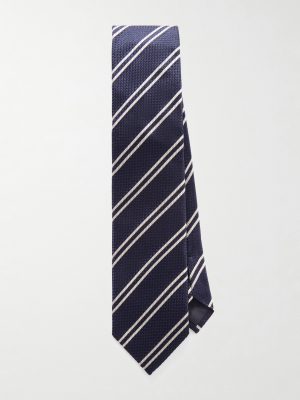 8cm Striped Silk-Jacquard Tie 8cm Striped Silk-Jacquard Tie