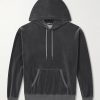 Cotton-Blend Velour Hoodie