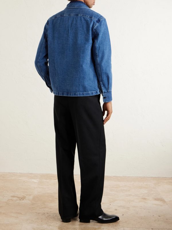 Herringbone Denim Overshirt - BK Herringbone Denim Overshirt - BK