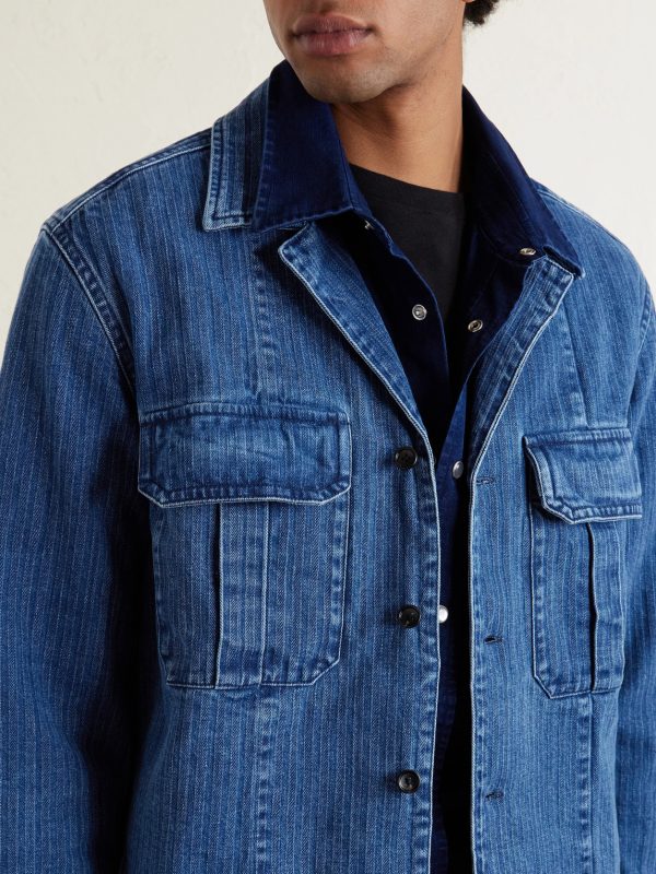 Herringbone Denim Overshirt - CU Herringbone Denim Overshirt - CU