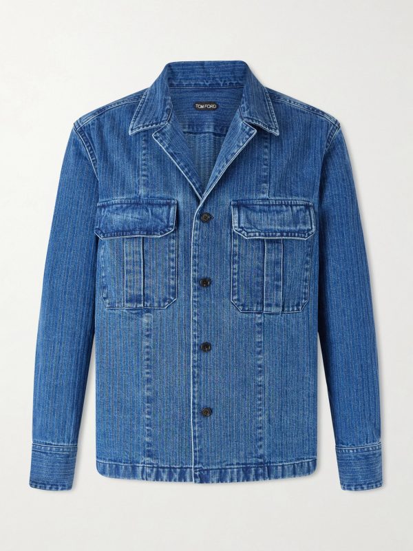 Herringbone Denim Overshirt Herringbone Denim Overshirt