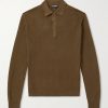 Silk and Cotton-Blend Piqué Polo Shirt Silk and Cotton-Blend Piqué Polo Shirt