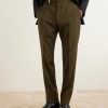 Atticus Straight-Leg Wool, Cashmere and Silk-Blend Canvas Suit Trousers - FR