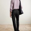 Cotton and Silk-Blend Herringbone Trousers - BK Cotton and Silk-Blend Herringbone Trousers - BK