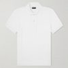 Slim-Fit Cotton-Blend Terry Polo Shirt