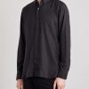 Button-Down Collar Lyocell-Gabardine Shirt - FR