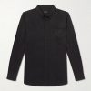 Button-Down Collar Lyocell-Gabardine Shirt