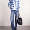 Convertible-Collar Checked Cotton-Flannel Shirt - OU