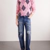 + Pringle Argyle Wool Polo Shirt - OU + Pringle Argyle Wool Polo Shirt - OU