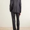 Straight-Leg Herringbone Wool and Silk-Blend Suit Trousers - BK Straight-Leg Herringbone Wool and Silk-Blend Suit Trousers - BK