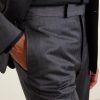Straight-Leg Herringbone Wool and Silk-Blend Suit Trousers - CU Straight-Leg Herringbone Wool and Silk-Blend Suit Trousers - CU