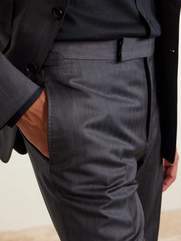 Straight-Leg Herringbone Wool and Silk-Blend Suit Trousers - CU Straight-Leg Herringbone Wool and Silk-Blend Suit Trousers - CU