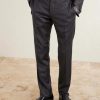 Straight-Leg Herringbone Wool and Silk-Blend Suit Trousers - FR Straight-Leg Herringbone Wool and Silk-Blend Suit Trousers - FR