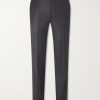 Straight-Leg Herringbone Wool and Silk-Blend Suit Trousers Straight-Leg Herringbone Wool and Silk-Blend Suit Trousers