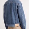 Corduroy-Trimmed Denim Jacket - BK Corduroy-Trimmed Denim Jacket - BK