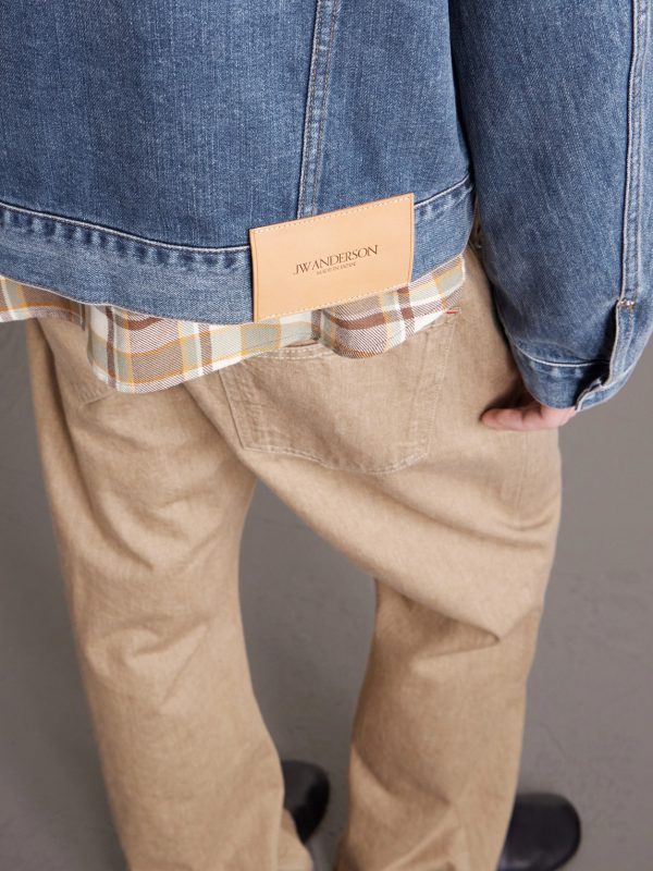 Corduroy-Trimmed Denim Jacket - E1 Corduroy-Trimmed Denim Jacket - E1