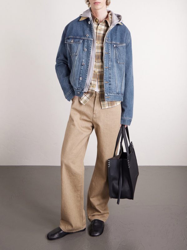 Corduroy-Trimmed Denim Jacket - OU Corduroy-Trimmed Denim Jacket - OU