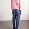 Straight-Leg Distressed Patchwork Jeans - BK