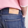 Straight-Leg Distressed Patchwork Jeans - E1