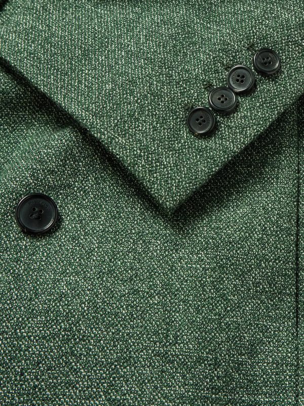 Double-Breasted Flecked Wool-Tweed Coat - E1 Double-Breasted Flecked Wool-Tweed Coat - E1