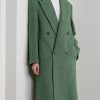 Double-Breasted Flecked Wool-Tweed Coat - FR Double-Breasted Flecked Wool-Tweed Coat - FR