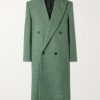 Double-Breasted Flecked Wool-Tweed Coat Double-Breasted Flecked Wool-Tweed Coat