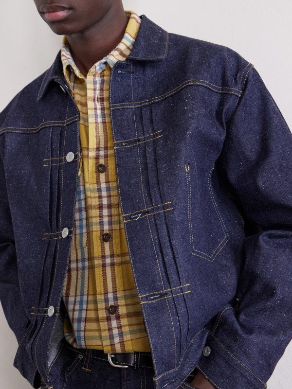 Pleated Denim Jacket - CU Pleated Denim Jacket - CU