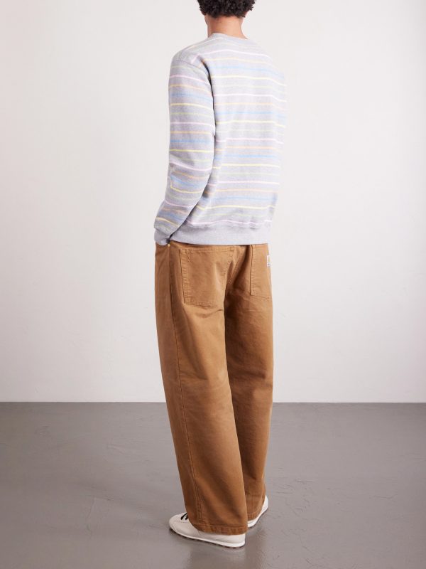 Logo-Print Striped Cotton-Jersey Sweatshirt - BK Logo-Print Striped Cotton-Jersey Sweatshirt - BK
