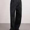 Wide-Leg Logo-Embroidered Pleated Cotton-Twill Chinos - FR Wide-Leg Logo-Embroidered Pleated Cotton-Twill Chinos - FR